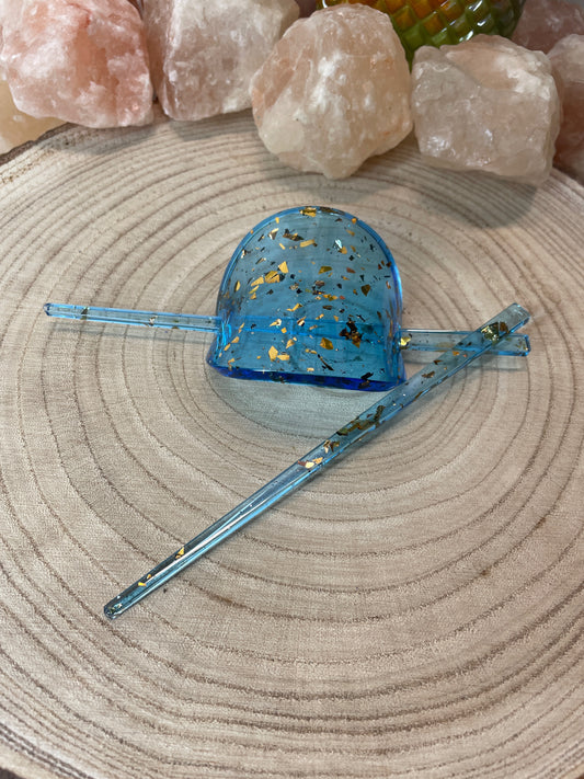 Resin Haarspange mit 2 Haarnadeln