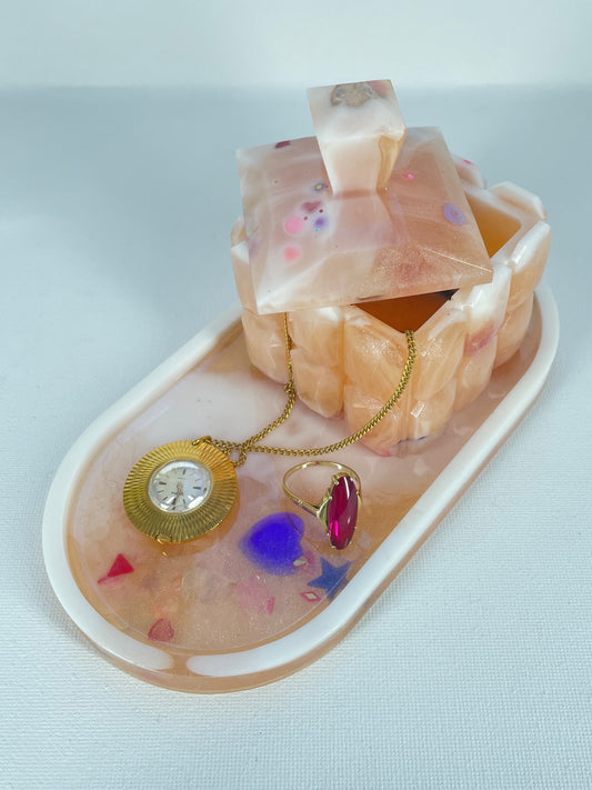 Schmuckdosen - Set "Opalglanz"