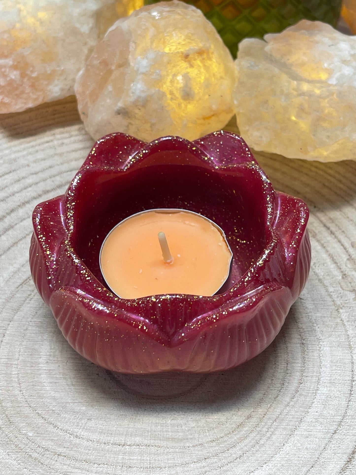 Teelichthalter "Lotusblüte geschlossen"