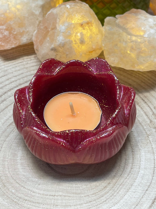 Teelichthalter "Lotusblüte geschlossen"