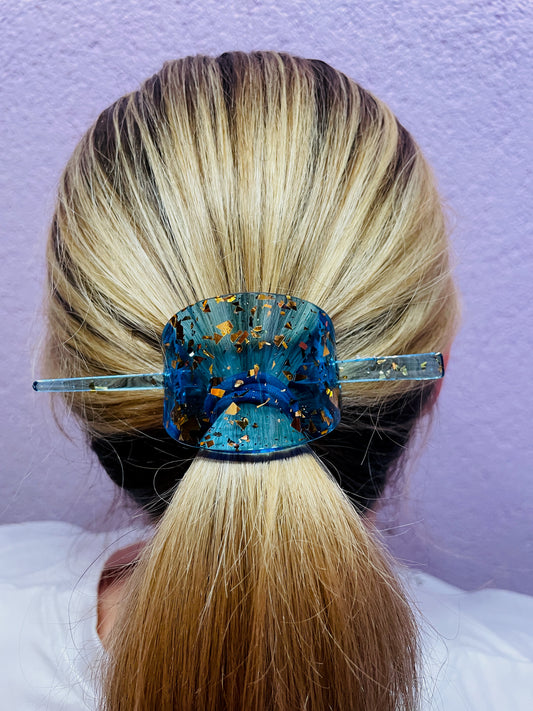 Resin Haarspange mit 2 Haarnadeln