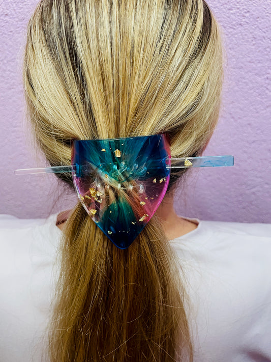 Resin Haarspange mit 2 Haarnadeln