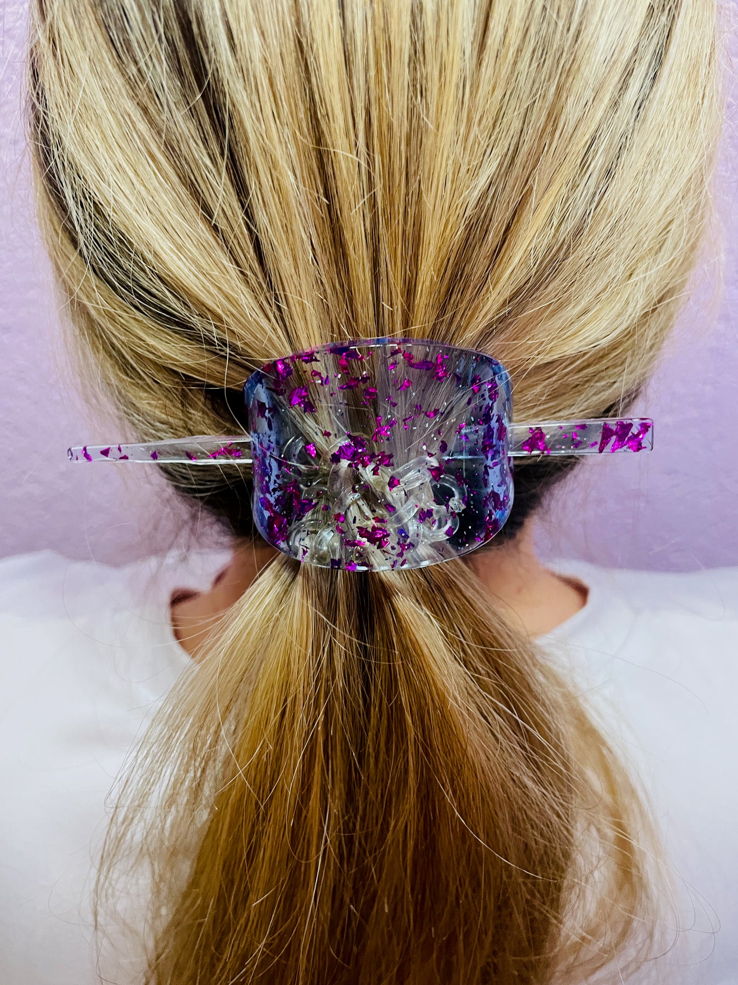 Resin Haarspange mit 2 Haarnadeln